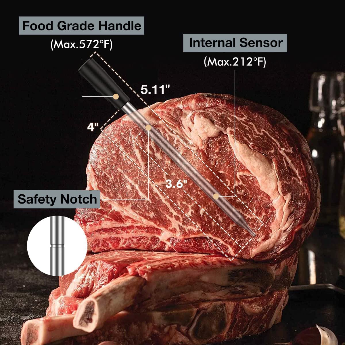 🔥Dual Probe Grill Beast💥 IP67 Waterproof & 1000°F Heatproof⚡ Bluetooth Smart Alerts🌪️ 10-in-1 BBQ/Oven/Smoker Kit | TikTok's #1 Meat Hero 🔥Dual Probe Grill Beast💥 IP67 Waterproof & 1000°F Heatproof⚡ Bluetooth Smart Alerts🌪️ 10-in-1 BBQ/Oven/Smoker Kit | TikTok's #1 Meat Hero